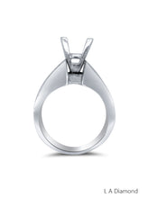 18K White Gold Round Cut Multi-Layer Semi-Mount Engagement Ring (2.71 ct)
